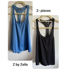 Z by Zella Blue and Black Workout Tops